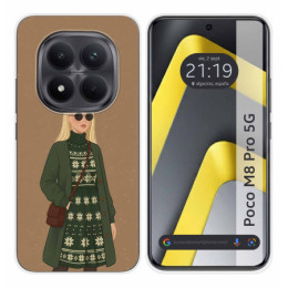 Funda Silicona para Xiaomi Poco M8 Pro 5G diseño Mujer 08 Dibujos