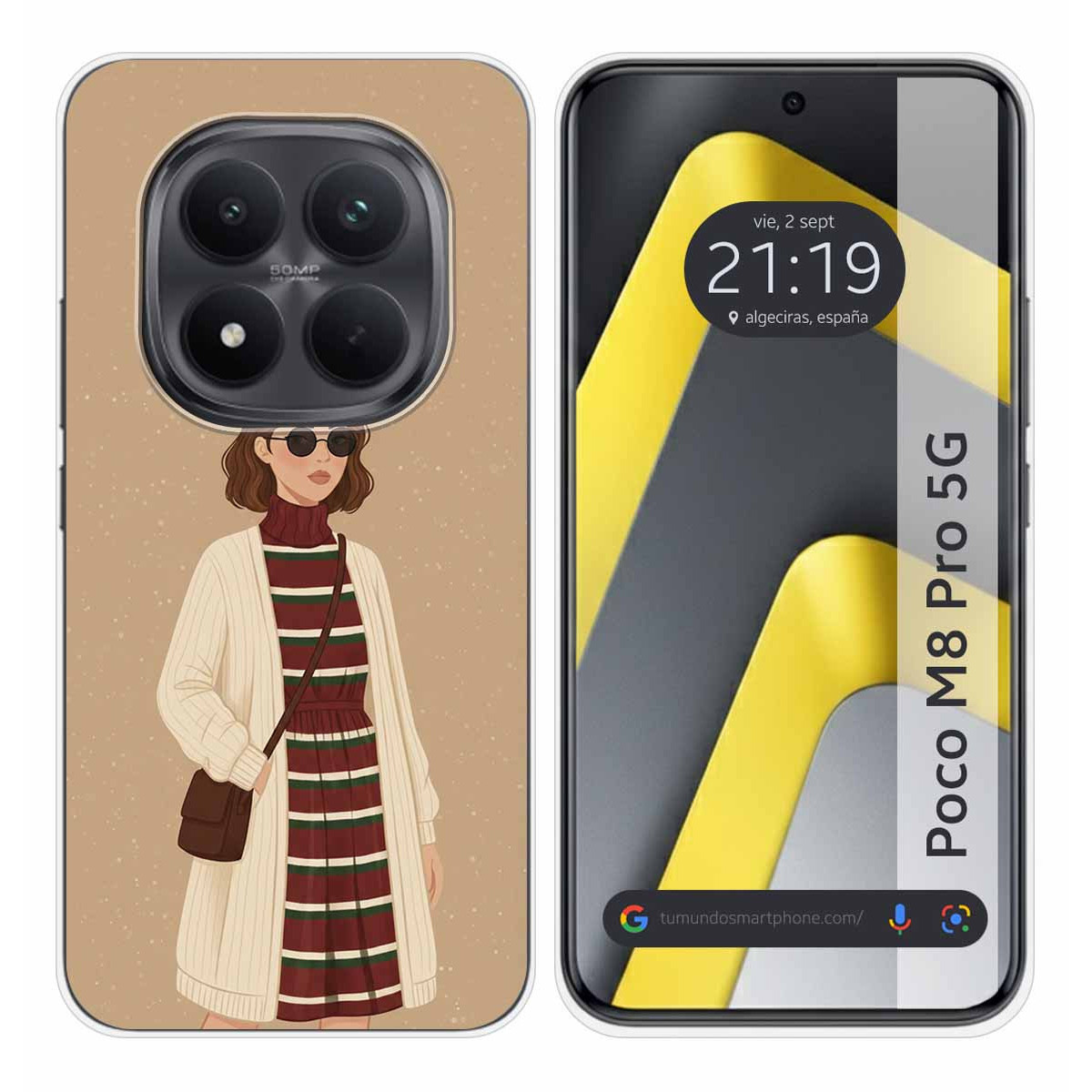 Funda Silicona para Xiaomi Poco M8 Pro 5G diseño Mujer 09 Dibujos
