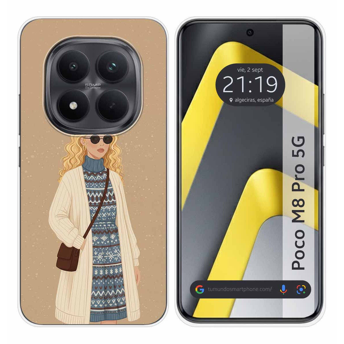 Funda Silicona para Xiaomi Poco M8 Pro 5G diseño Mujer 10 Dibujos