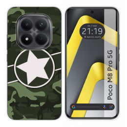 Funda Silicona para Xiaomi Poco M8 Pro 5G diseño Camuflaje 01 Dibujos