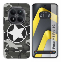 Funda Silicona para Xiaomi Poco M8 Pro 5G diseño Camuflaje 02 Dibujos