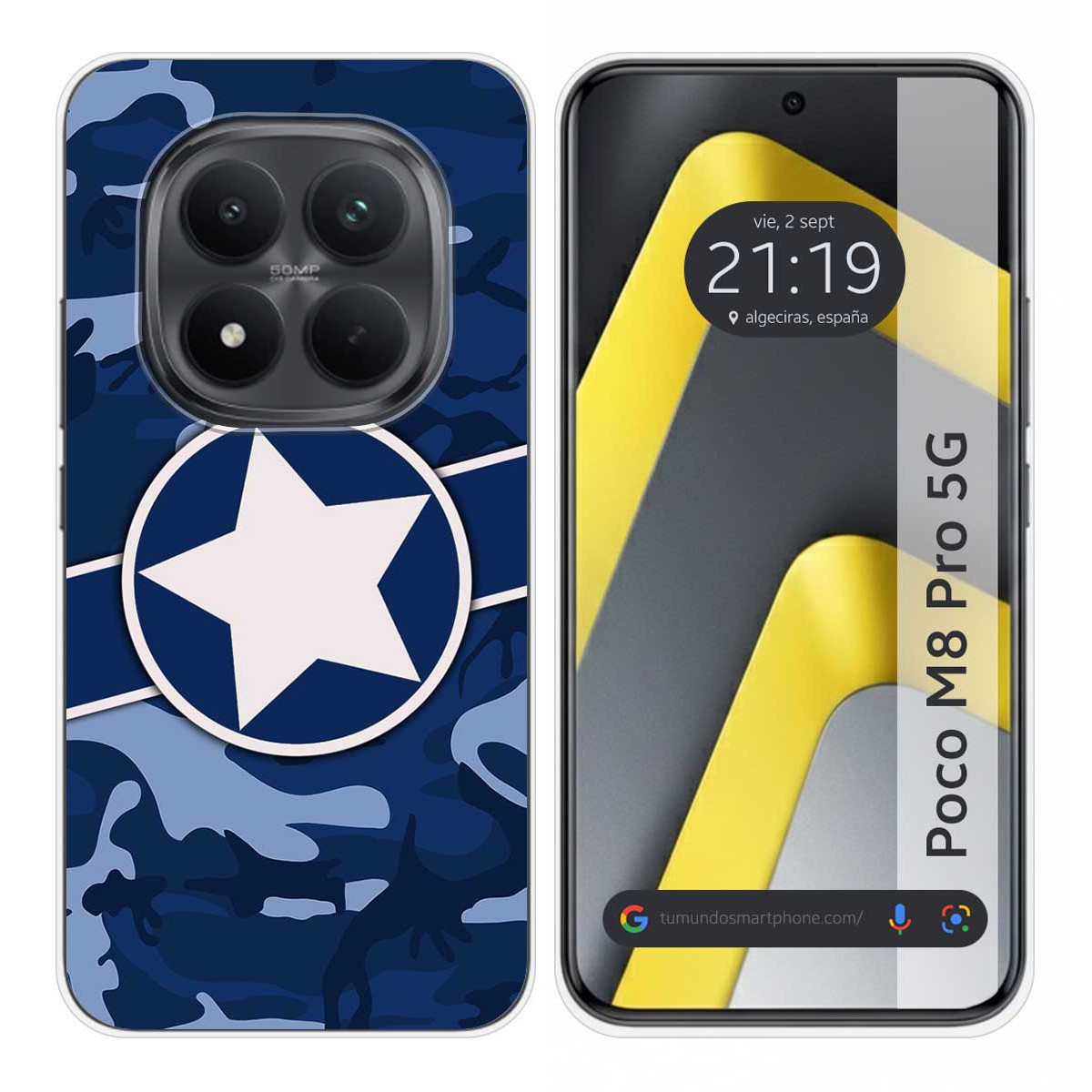 Funda Silicona para Xiaomi Poco M8 Pro 5G diseño Camuflaje 03 Dibujos
