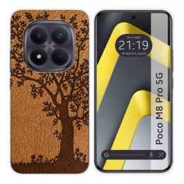 Funda Silicona para Xiaomi Poco M8 Pro 5G diseño Cuero 03 Dibujos