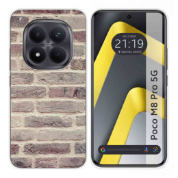Funda Silicona para Xiaomi Poco M8 Pro 5G diseño Ladrillo 01 Dibujos