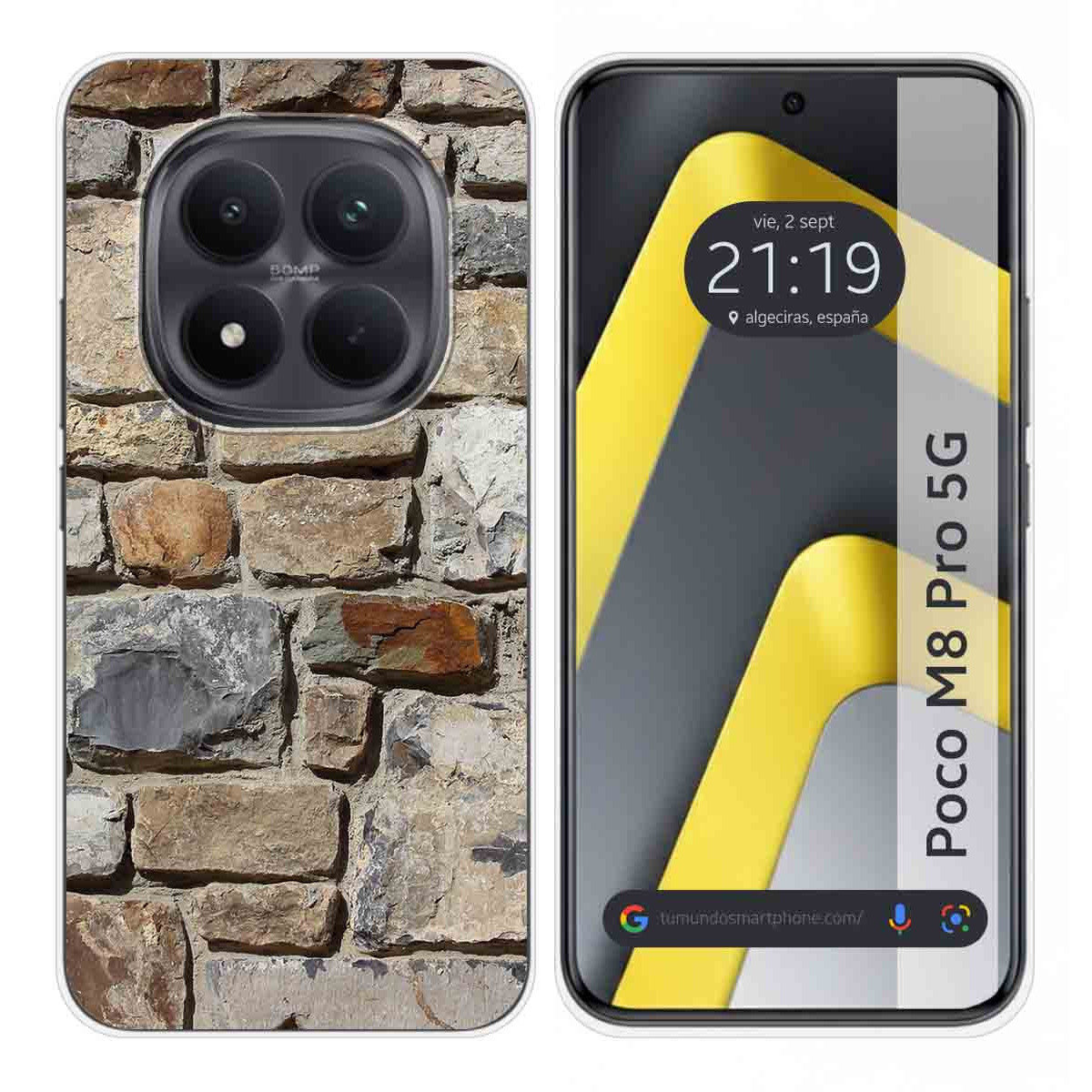 Funda Silicona para Xiaomi Poco M8 Pro 5G diseño Ladrillo 03 Dibujos