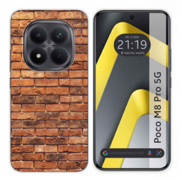 Funda Silicona para Xiaomi Poco M8 Pro 5G diseño Ladrillo 04 Dibujos