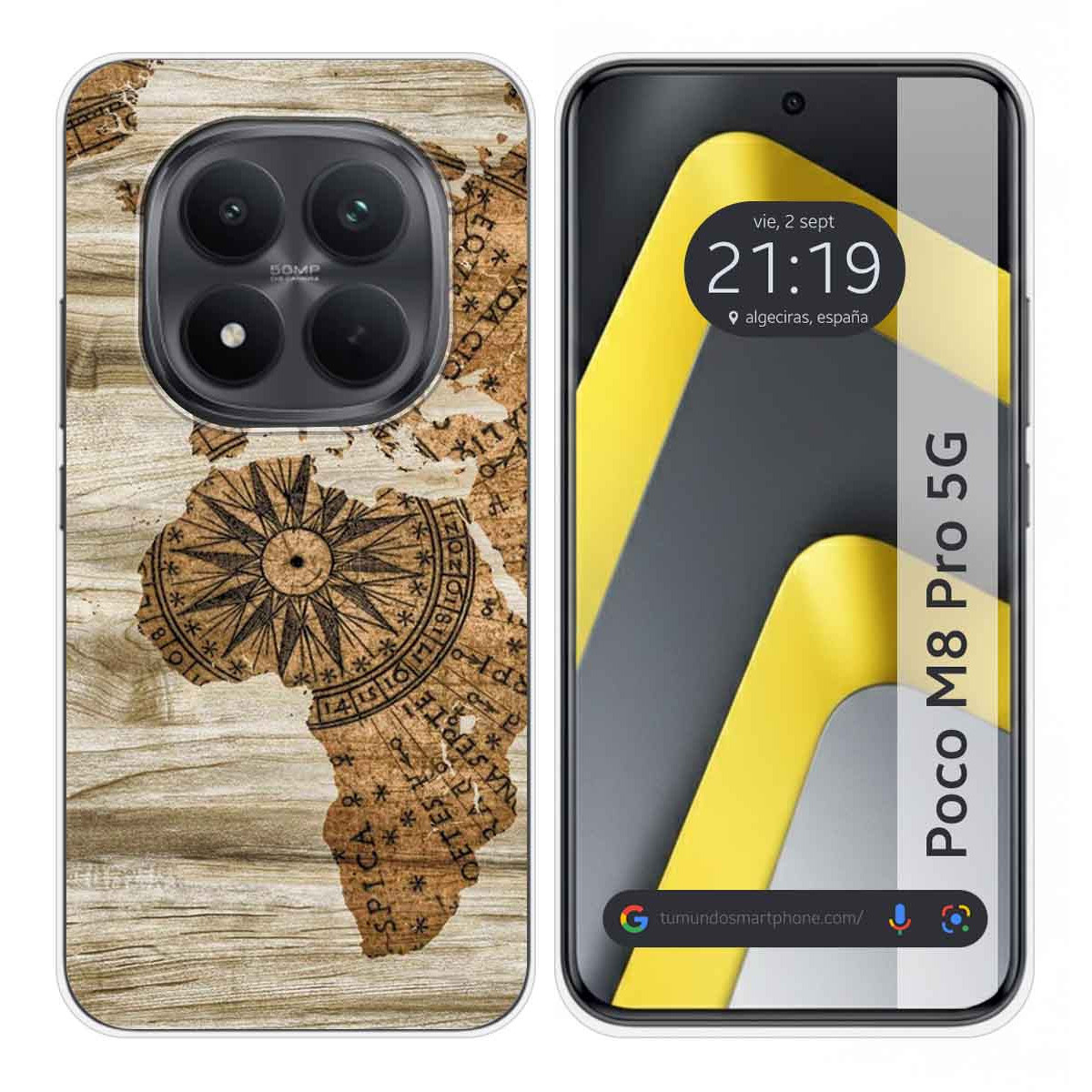 Funda Silicona para Xiaomi Poco M8 Pro 5G diseño Madera 07 Dibujos
