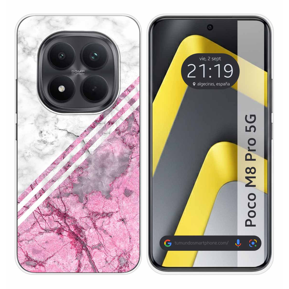 Funda Silicona para Xiaomi Poco M8 Pro 5G diseño Mármol 03 Dibujos