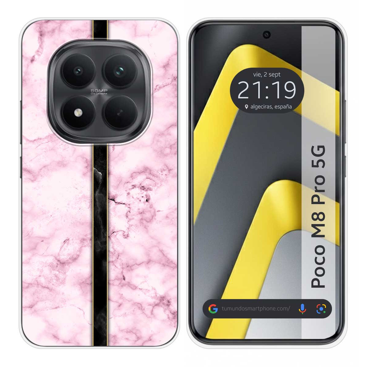 Funda Silicona para Xiaomi Poco M8 Pro 5G diseño Mármol 04 Dibujos