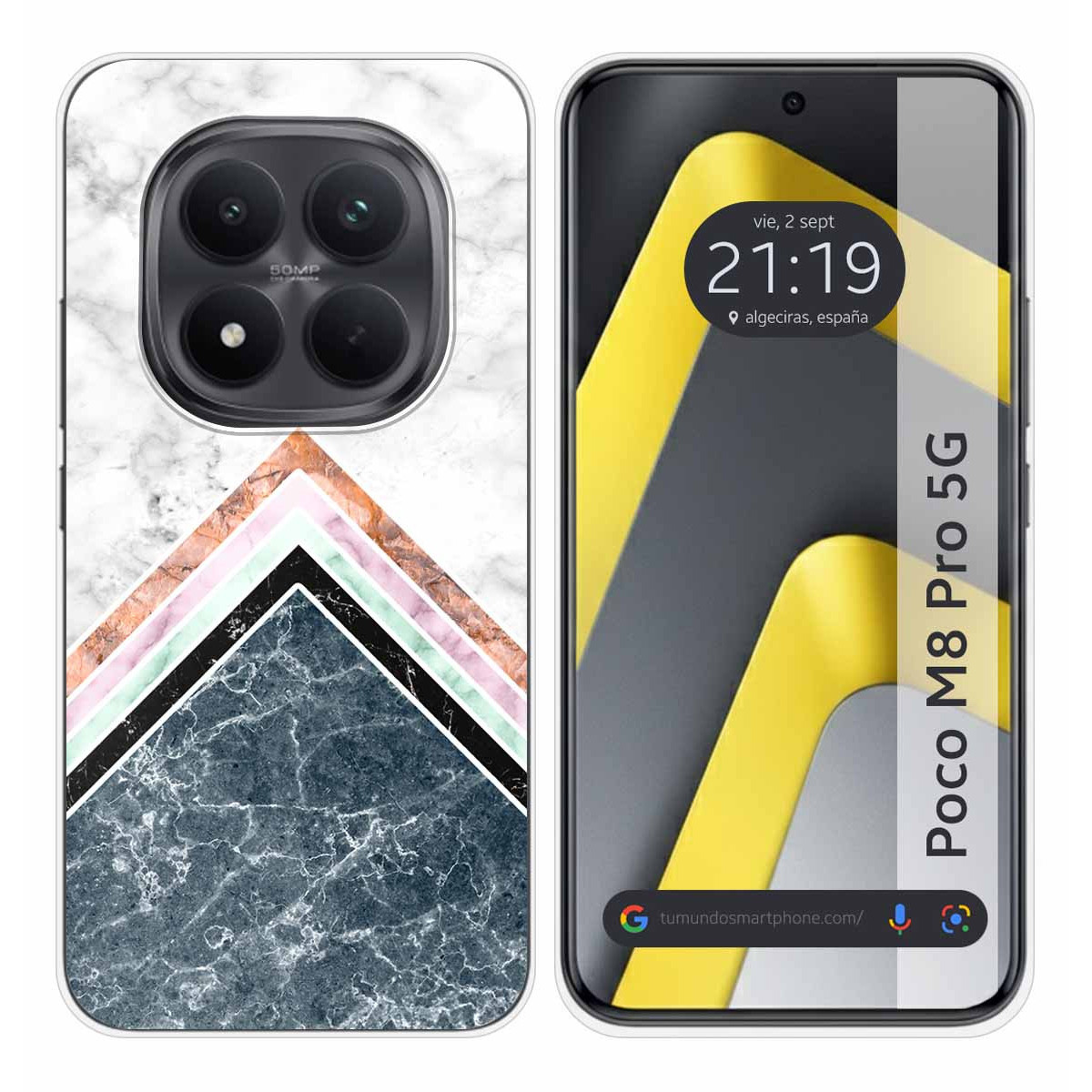 Funda Silicona para Xiaomi Poco M8 Pro 5G diseño Mármol 05 Dibujos