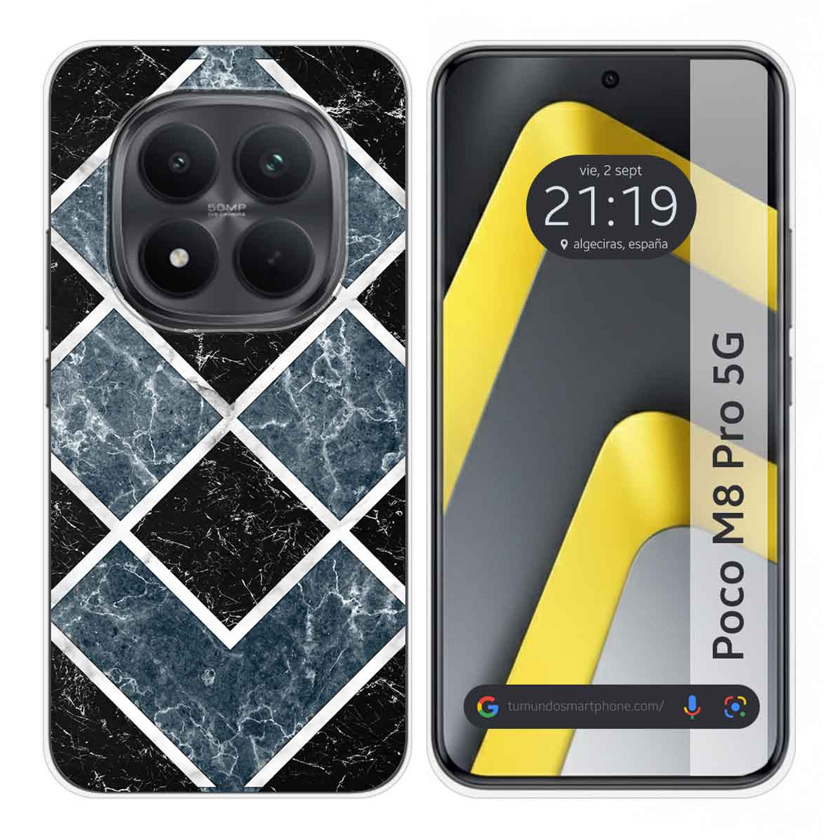 Funda Silicona para Xiaomi Poco M8 Pro 5G diseño Mármol 06 Dibujos