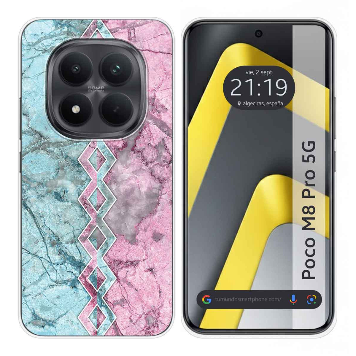 Funda Silicona para Xiaomi Poco M8 Pro 5G diseño Mármol 08 Dibujos