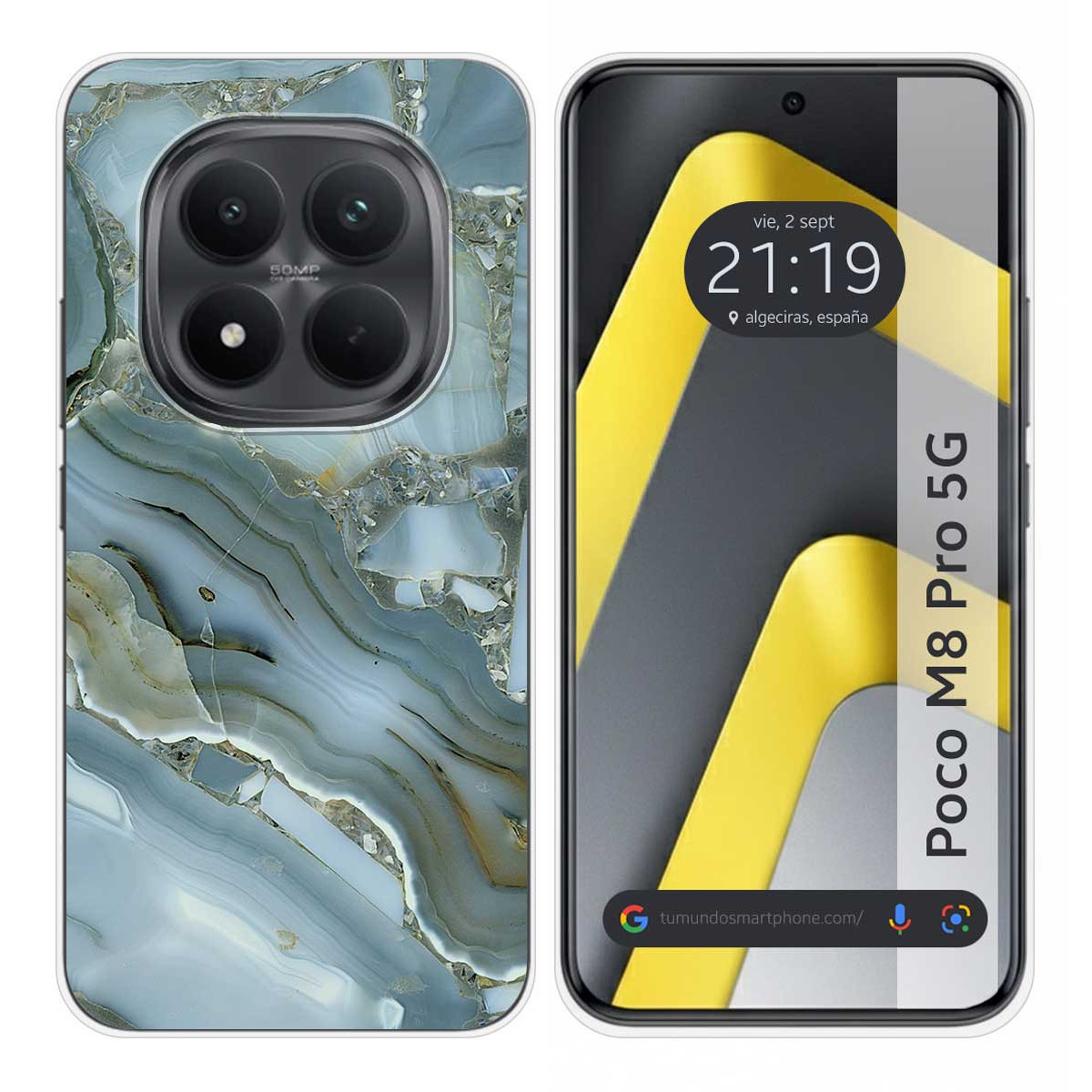 Funda Silicona para Xiaomi Poco M8 Pro 5G diseño Mármol 09 Dibujos