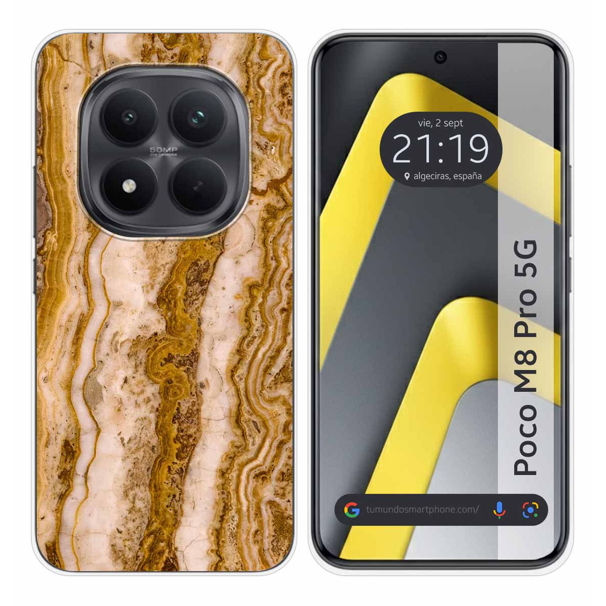 Funda Silicona para Xiaomi Poco M8 Pro 5G diseño Mármol 10 Dibujos