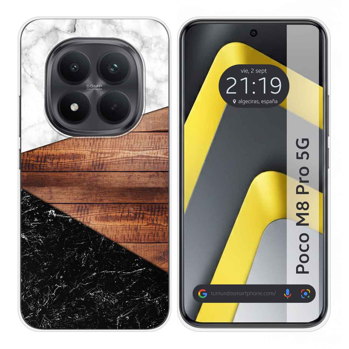 Funda Silicona para Xiaomi Poco M8 Pro 5G diseño Mármol 11 Dibujos