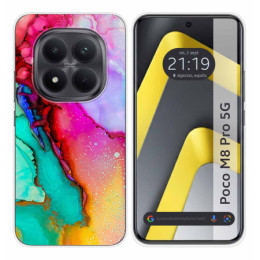 Funda Silicona para Xiaomi Poco M8 Pro 5G diseño Mármol 15 Dibujos
