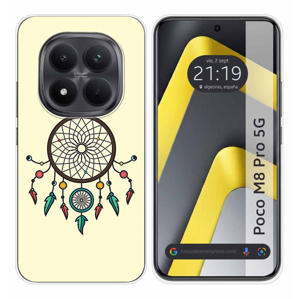 Funda Silicona para Xiaomi Poco M8 Pro 5G diseño Atrapasueños Dibujos
