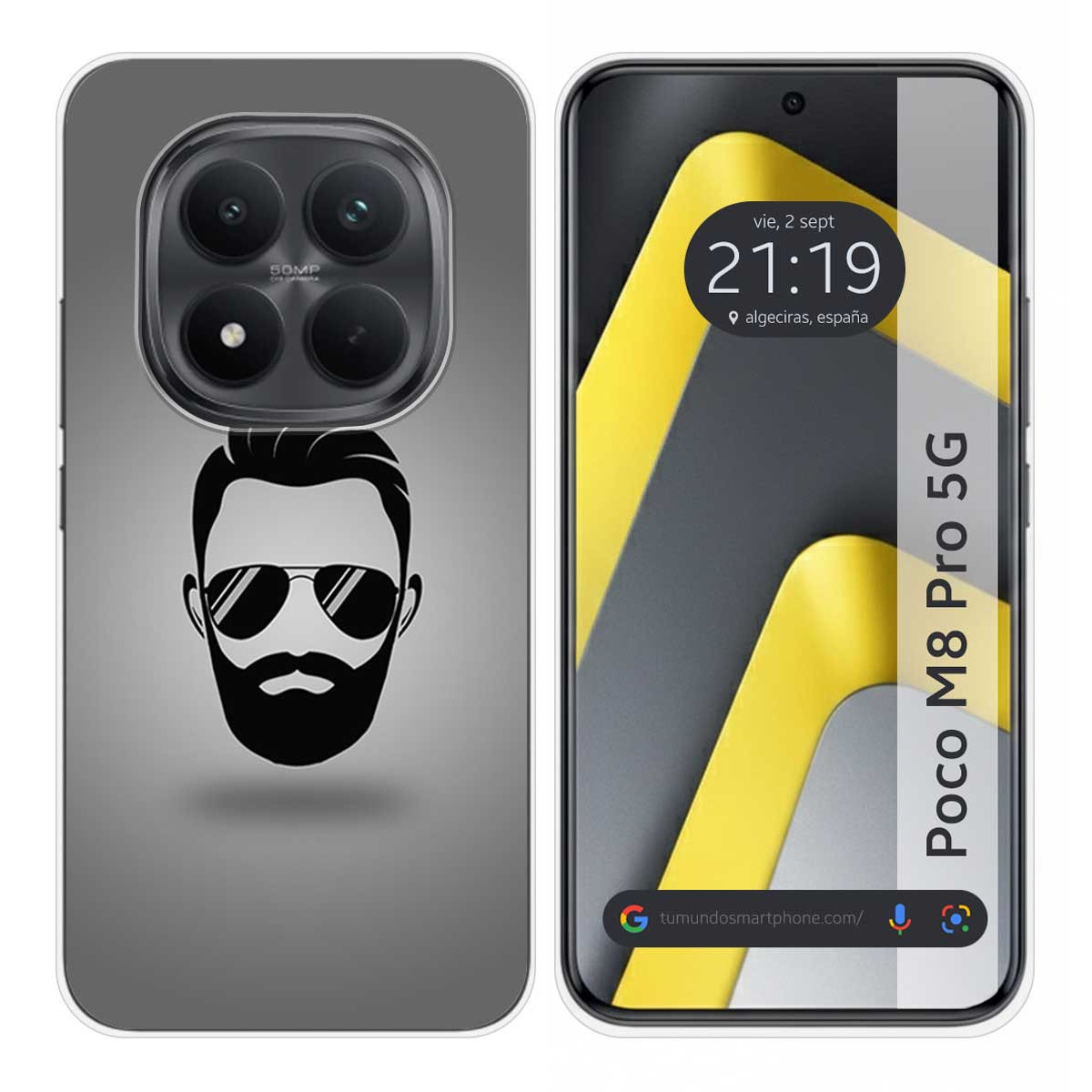 Funda Silicona para Xiaomi Poco M8 Pro 5G diseño Barba Dibujos