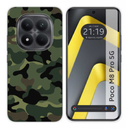 Funda Silicona para Xiaomi Poco M8 Pro 5G diseño Camuflaje Dibujos
