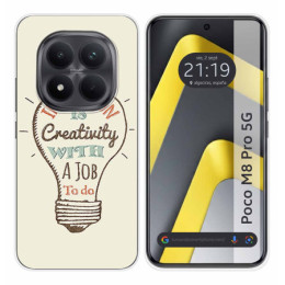 Funda Silicona para Xiaomi Poco M8 Pro 5G diseño Creativity Dibujos