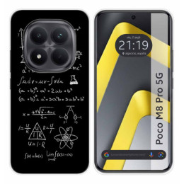 Funda Silicona para Xiaomi Poco M8 Pro 5G diseño Formulas Dibujos