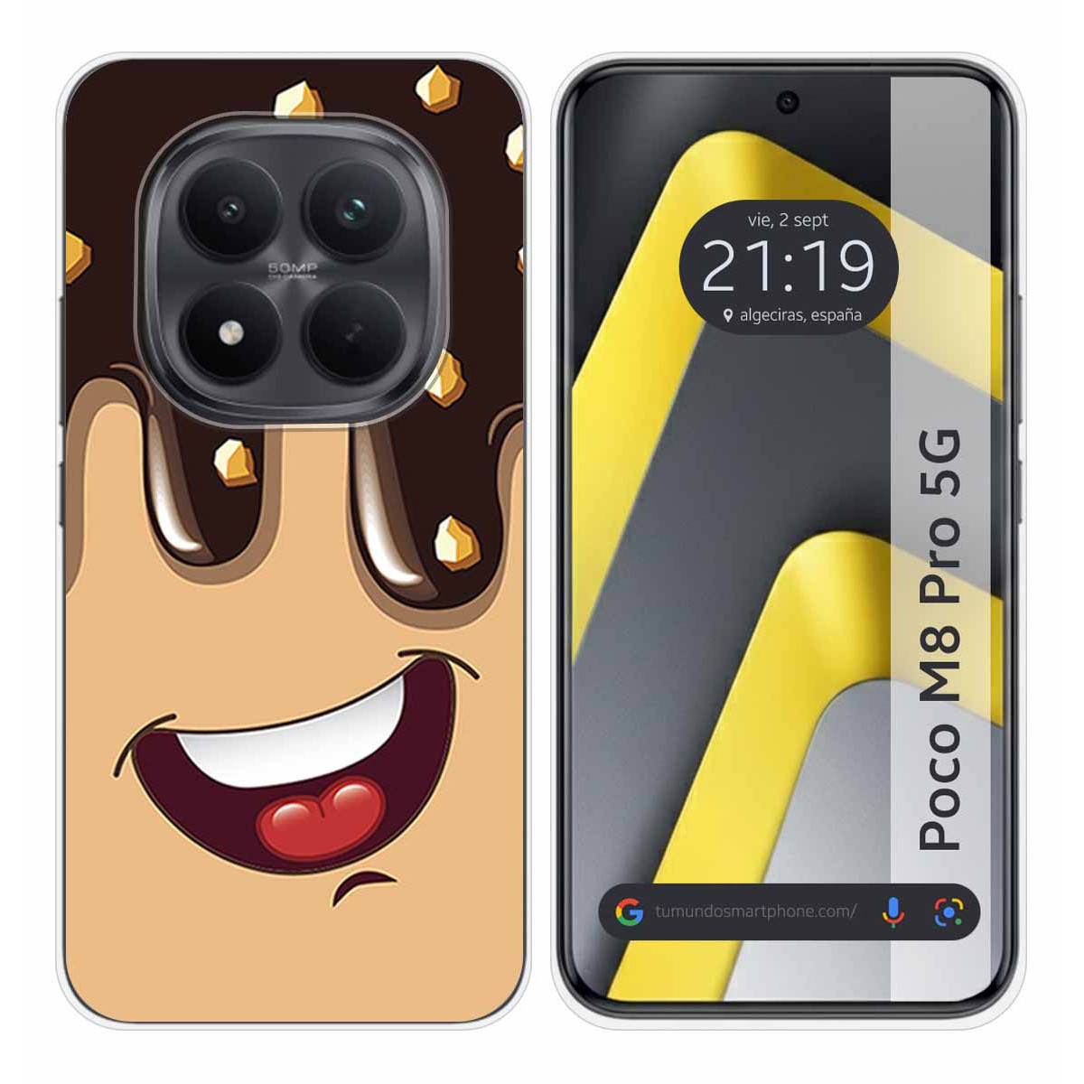 Funda Silicona para Xiaomi Poco M8 Pro 5G diseño Helado Chocolate Dibujos