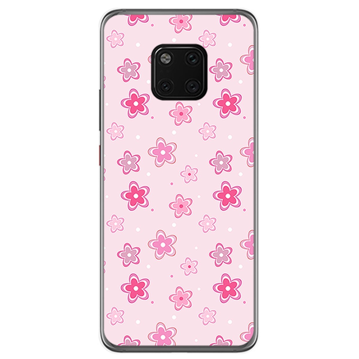Funda Gel Tpu para Huawei Mate 20 Pro Diseño Flores Dibujos