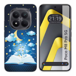 Funda Silicona para Xiaomi Poco M8 Pro 5G diseño Libro Cuentos Dibujos