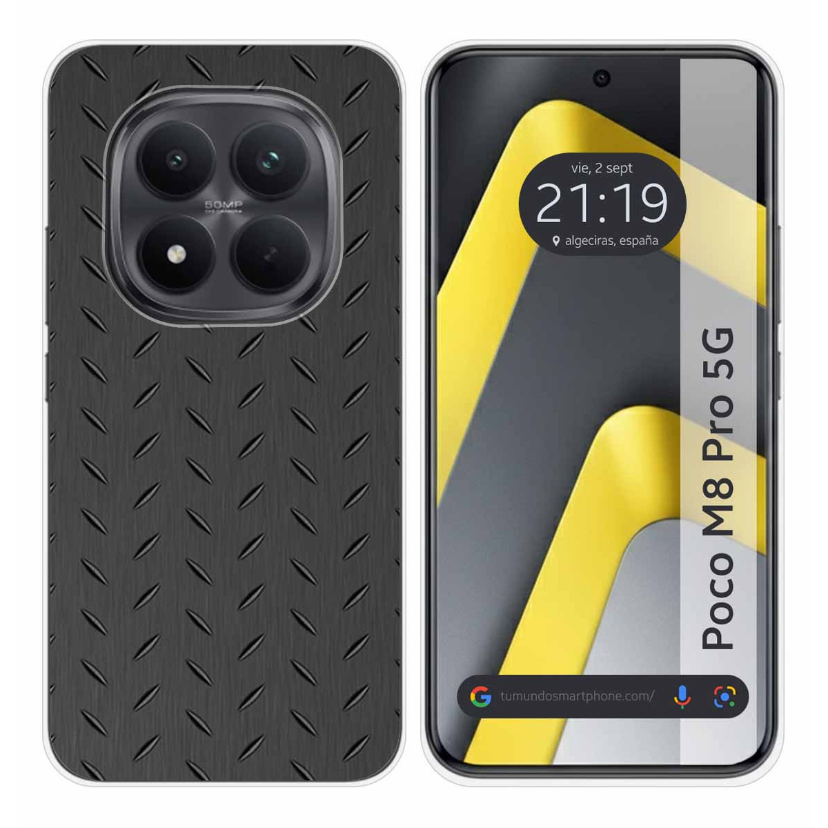 Funda Silicona para Xiaomi Poco M8 Pro 5G diseño Metal Dibujos