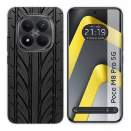 Funda Silicona para Xiaomi Poco M8 Pro 5G diseño Neumatico Dibujos