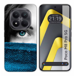 Funda Silicona para Xiaomi Poco M8 Pro 5G diseño Ojo Dibujos