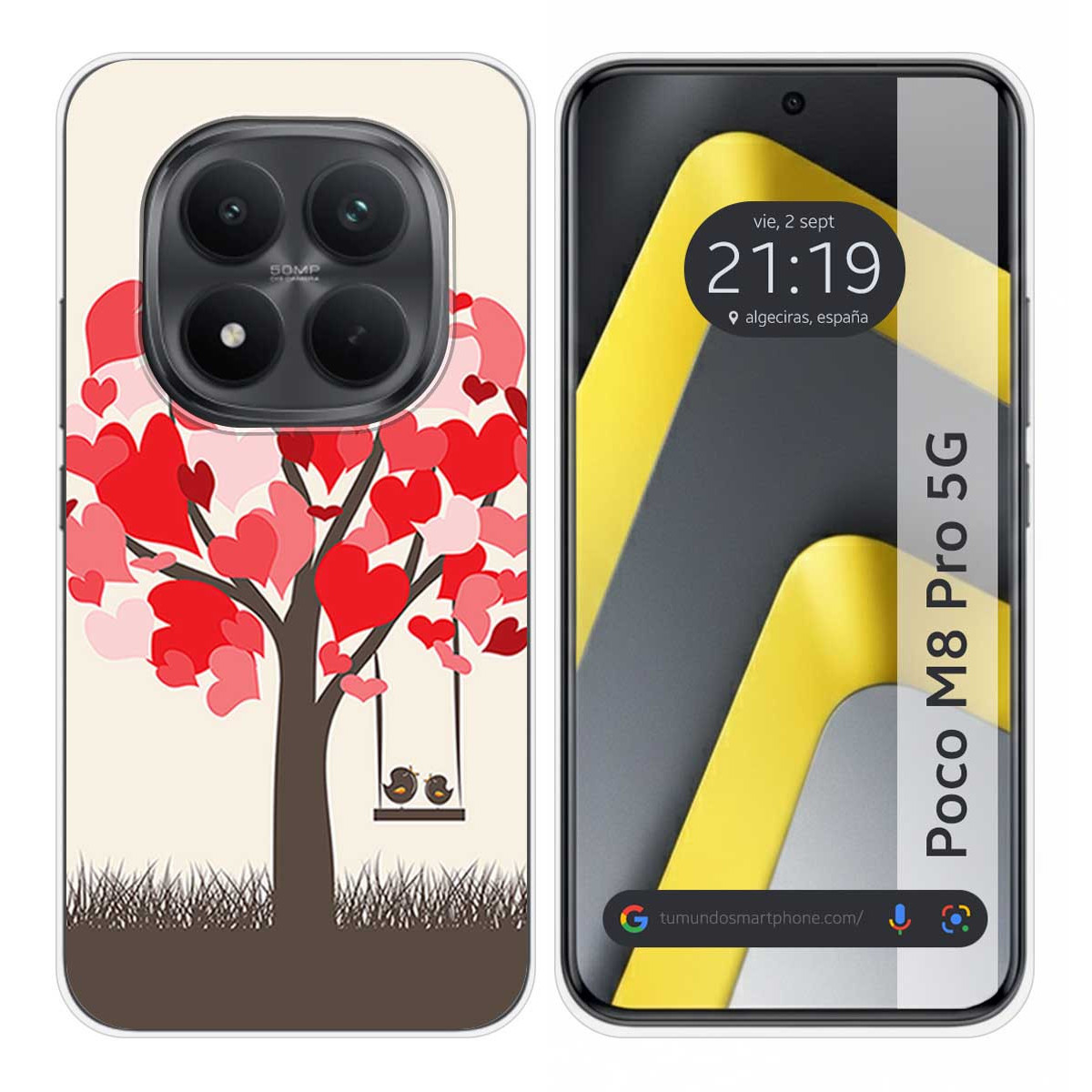 Funda Silicona para Xiaomi Poco M8 Pro 5G diseño Pajaritos Dibujos