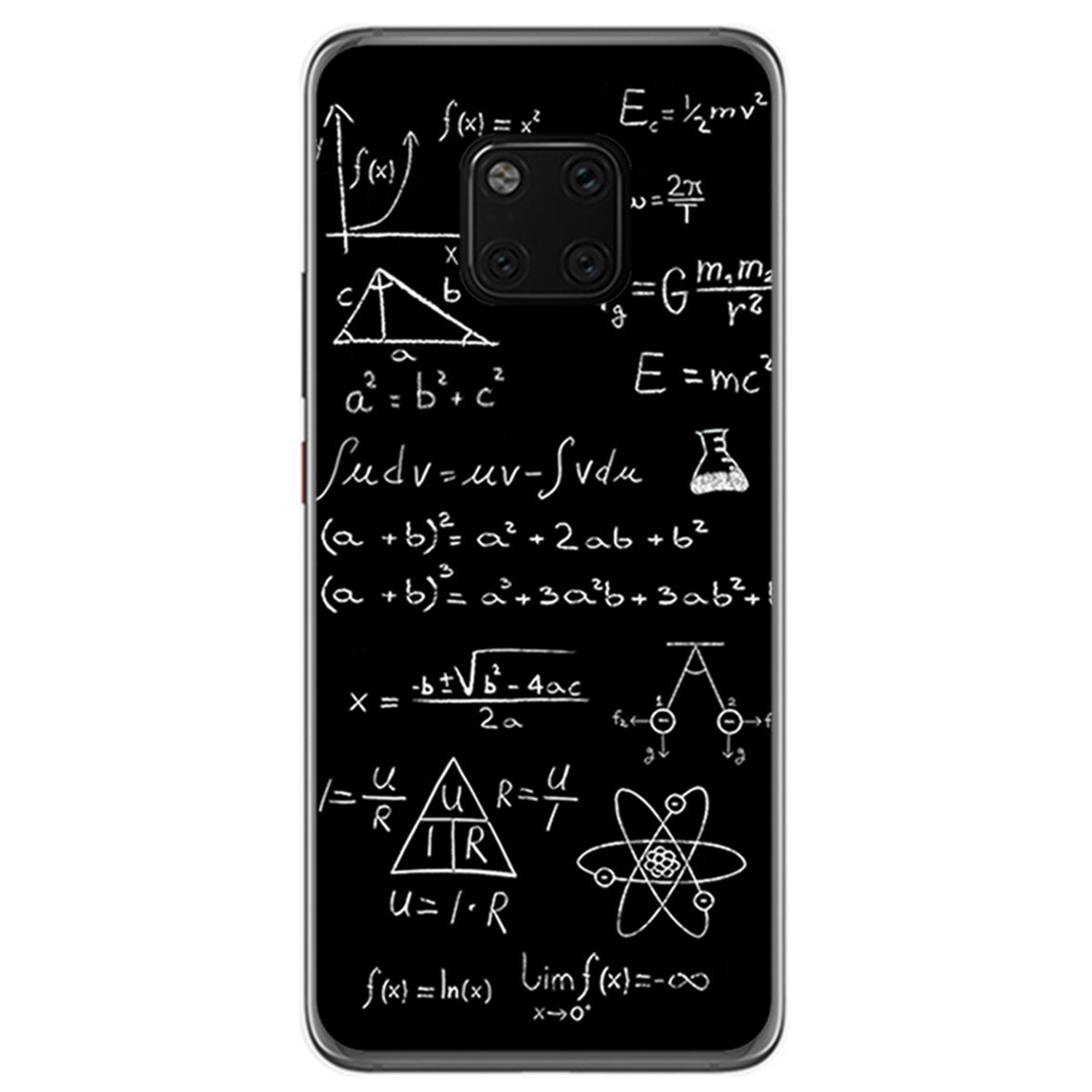 Funda Gel Tpu para Huawei Mate 20 Pro Diseño Formulas Dibujos
