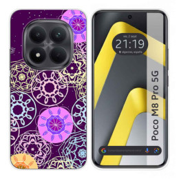 Funda Silicona para Xiaomi Poco M8 Pro 5G diseño Radial Dibujos