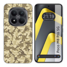 Funda Silicona para Xiaomi Poco M8 Pro 5G diseño Sand Camuflaje Dibujos