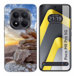Funda Silicona para Xiaomi Poco M8 Pro 5G diseño Sunset Dibujos