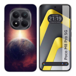 Funda Silicona para Xiaomi Poco M8 Pro 5G diseño Tierra Dibujos