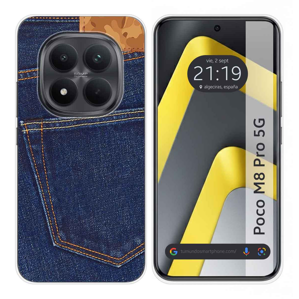Funda Silicona para Xiaomi Poco M8 Pro 5G diseño Vaquero Dibujos