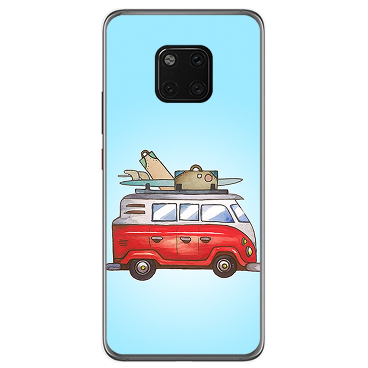 Funda Gel Tpu para Huawei Mate 20 Pro Diseño Furgoneta Dibujos