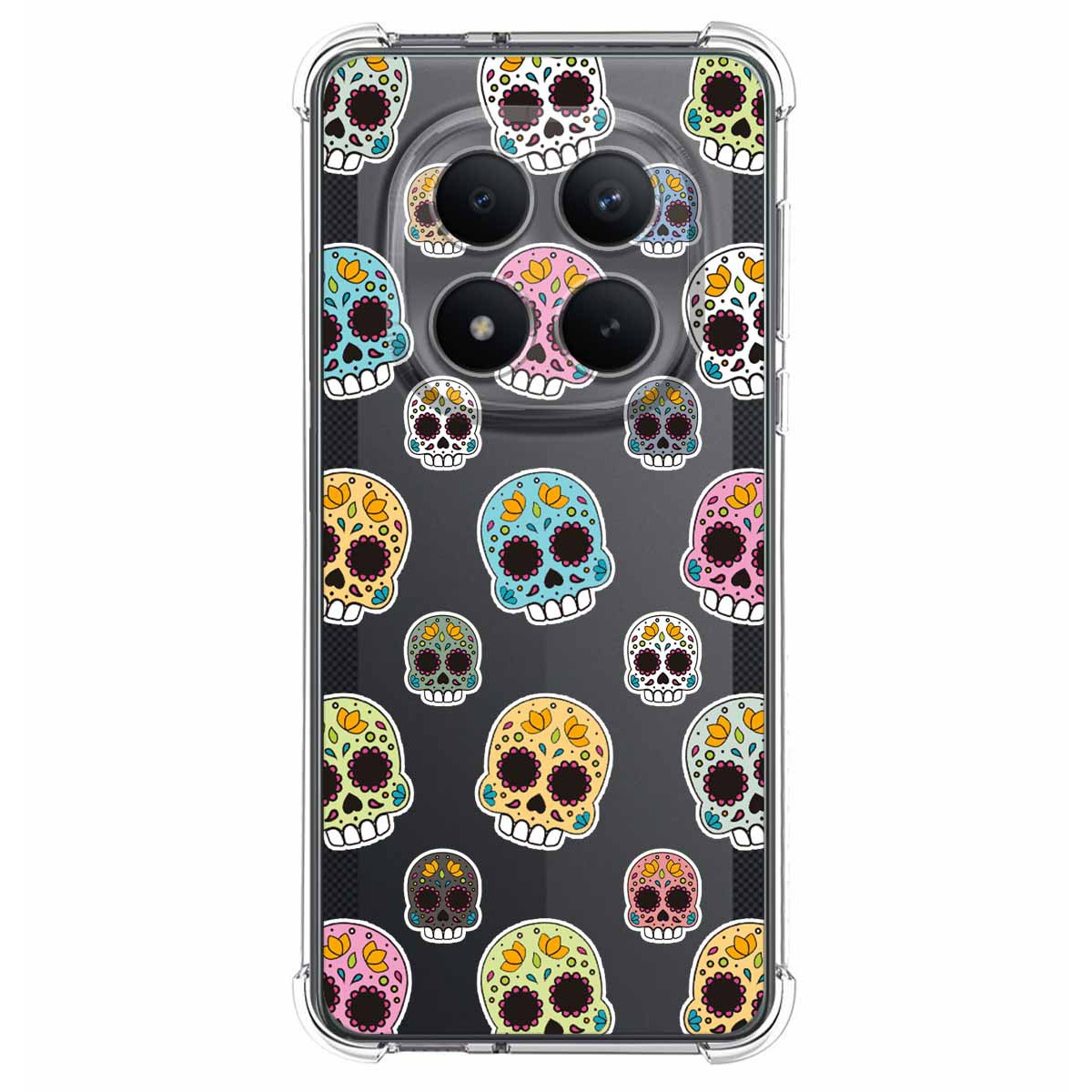 Funda Silicona Antigolpes para Xiaomi Poco M8 Pro 5G diseño Catrina Dibujos