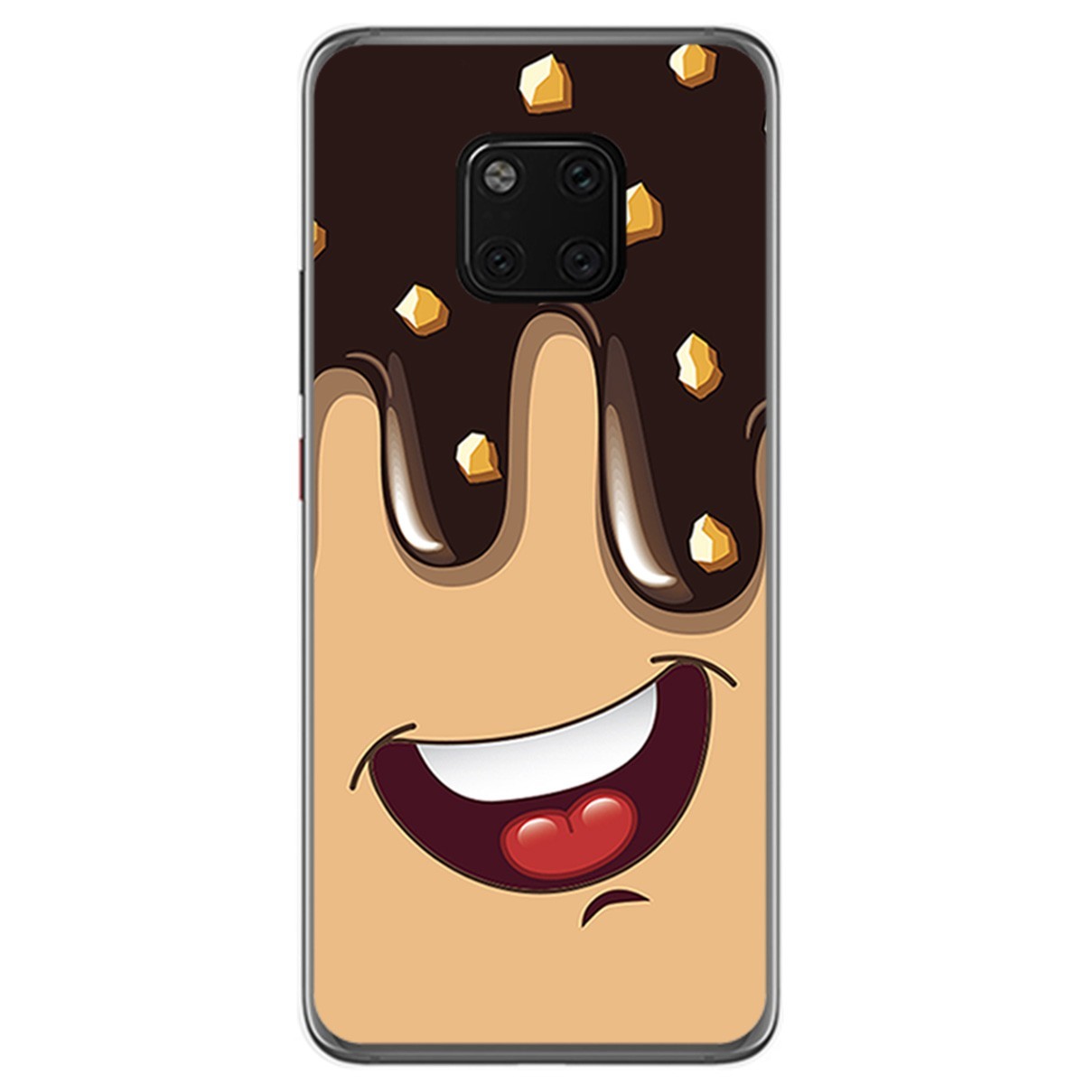 Funda Gel Tpu para Huawei Mate 20 Pro Diseño Helado Chocolate Dibujos