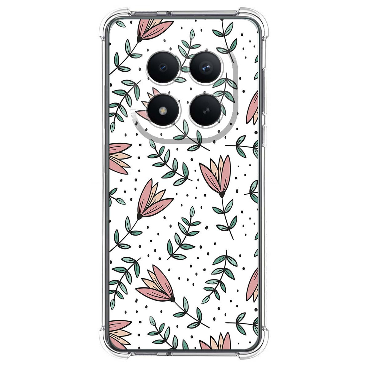 Funda Silicona Antigolpes para Xiaomi Poco M8 Pro 5G diseño Flores 01 Dibujos