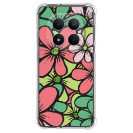 Funda Silicona Antigolpes para Xiaomi Poco M8 Pro 5G diseño Flores 02 Dibujos