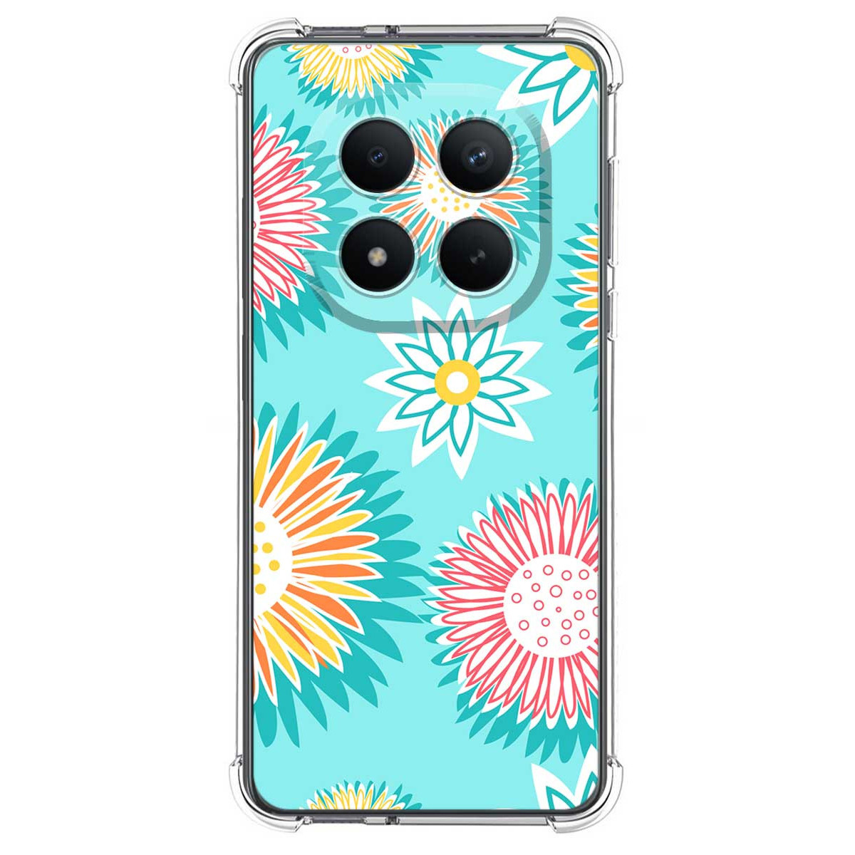 Funda Silicona Antigolpes para Xiaomi Poco M8 Pro 5G diseño Flores 05 Dibujos