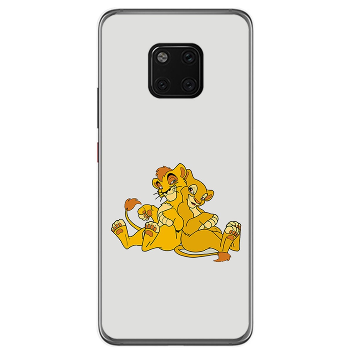 Funda Gel Tpu para Huawei Mate 20 Pro Diseño Leones Dibujos