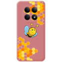 Funda Silicona Líquida Rosa para Xiaomi Poco M8 Pro 5G diseño Abeja Dibujos