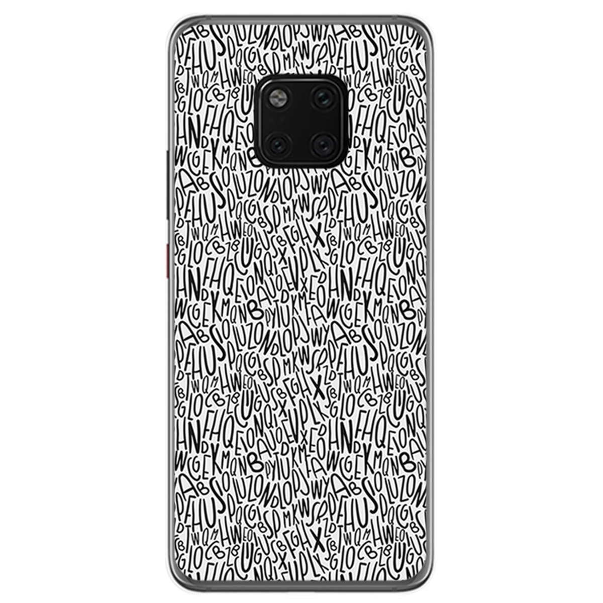 Funda Gel Tpu para Huawei Mate 20 Pro Diseño Letras Dibujos
