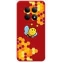 Funda Silicona Líquida Roja para Xiaomi Poco M8 Pro 5G diseño Abeja Dibujos