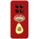 Funda Silicona Líquida Roja para Xiaomi Poco M8 Pro 5G diseño Vegan Life Dibujos
