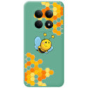 Funda Silicona Líquida Verde para Xiaomi Poco M8 Pro 5G diseño Abeja Dibujos